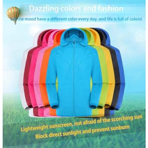 Men Outdoor Cycling Jacket Waterproof Quick Dry Camping Hunting Clothes Sports Sun-Protective Coats Anti UV Womens Windbreaker