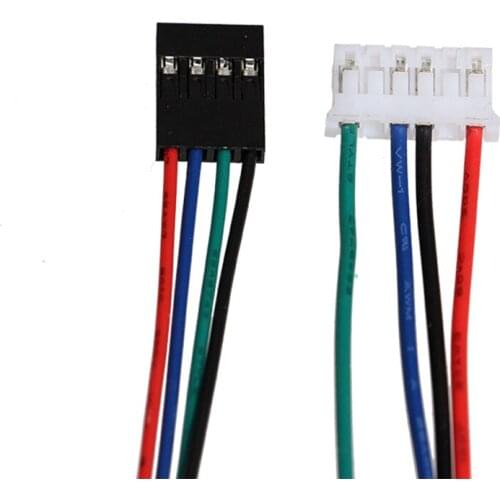 Nema17 wire stepper motor cable RepRap wiring Dupont 4pin-6in cable two phase 42 stepping motor cable XH2.54 connector 5pcs/lot