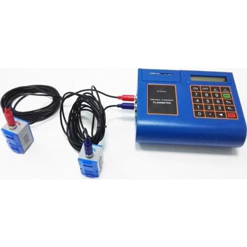 NEW TUF-2000P Liquid Flow Meter built-in printer Ultrasonic Flowmeter with TM-1 Transducer DN50-700mm