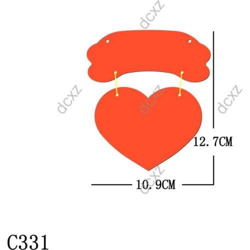 New Love heart Wooden die Scrapbooking C331 Cutting Dies Suitable for common die cutting machines on the market