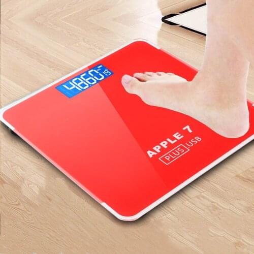 New Hot Electronic Smart Body Weight Scale Digital Bathroom Scales Mini Tempered Glass Mi Floor Scales Led Display Steelyard