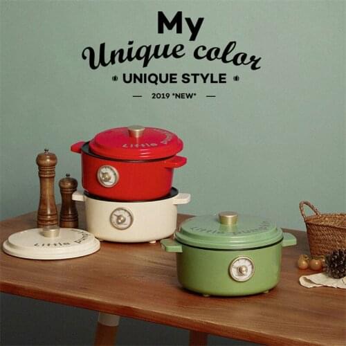 2000ML Electric Pot Desktop Family Hot Pot Multi Cooker 220V-240V Steamer 1000W Power 3 Gears Heating Pot