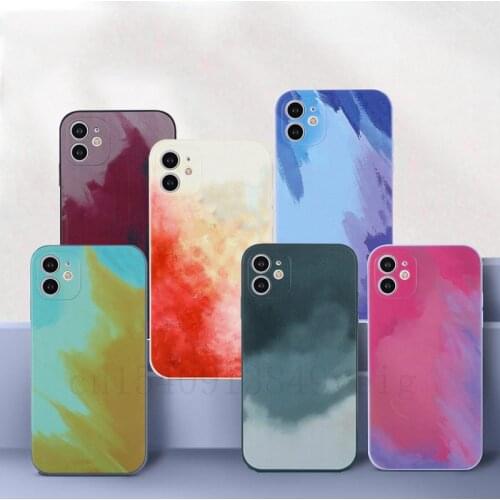 Luxury soft silicone phone Case For Apple iPhone 11 12 Pro Max mini XR X XS MAX SE 2020 7 8 6 6S Plus Shockproof colour Cover