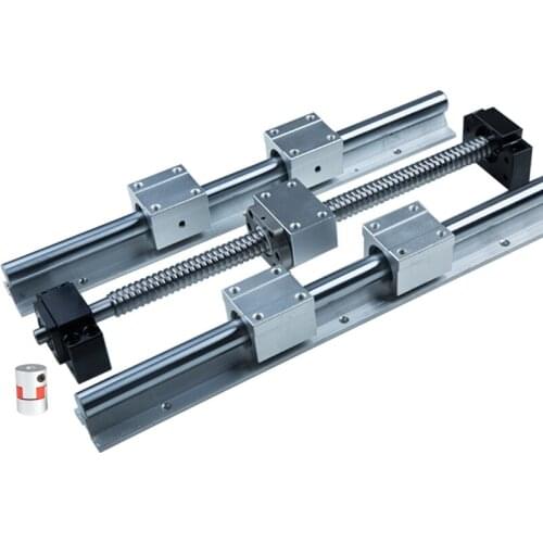 Ball Screw SFU1605/1610 + Linear Guide SBR16 L-250mm-1500mm+ SBR16/20UU 4pcs + Supporter BK12 BF12 + Nut Housing +Coupler 8 *10