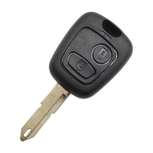Replacement Remote Key Case Shell Entry Fob 2 Buttons for Peugeot 106 206 306