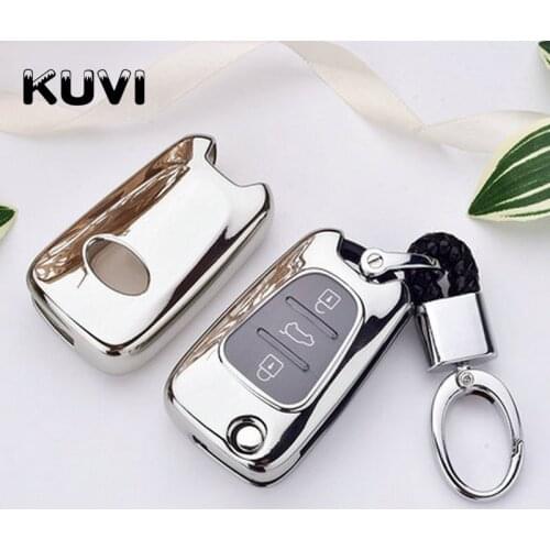 Car Styling Soft TPU Car Key Case Cover For Hyundai I30 IX35 Accent I20 Sonata For Kia Key Case Shell Holder