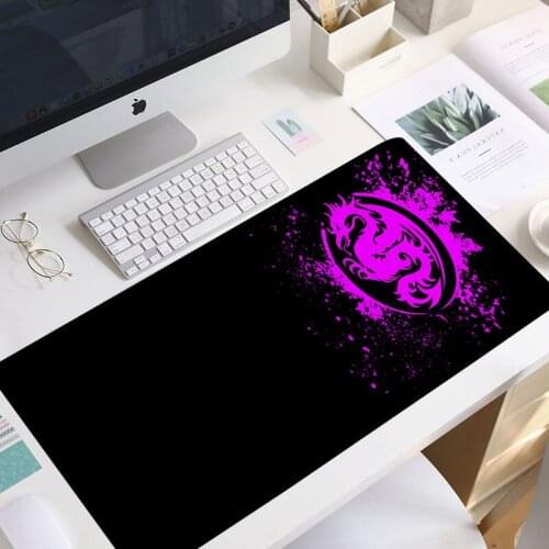 Extended Mouse Pad Anime Dragon Large Gaming Mouse Pad- Computer Keyboard Mouse Mat Mousepad Rubber Base lock edge mouse pad