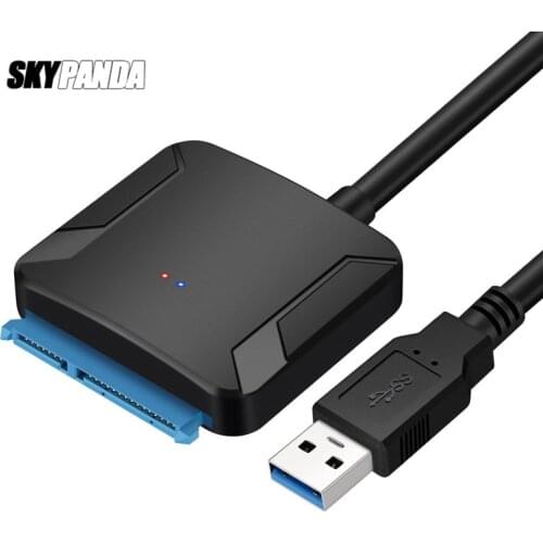 USB 3.0 To SATA 7PIN+15PIN Easy Drive Cable 2.5" 3.5" SSD HDD Hard Drive 10TB 5Gbps Support Expansion Line Expanding Connector