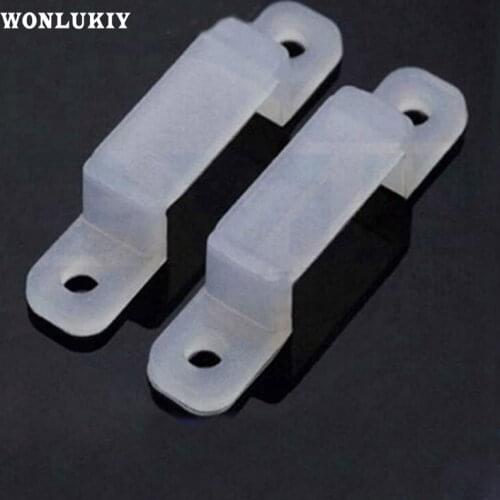 Wonlukiy 20pieces/lot LED Strip Accessory Fixed Holder Silicone Clip for SMD5050/2835/3014/5730/3528 fix On The Strip Light