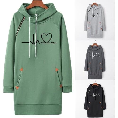 Women Loose Long Hoody Casual Solid Drawsting Dress Suit Sweatshirts Autumn Baggy Pullover Oversized Pocket Sweatshirt Dress 5XL