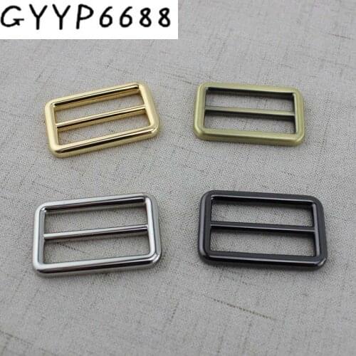 10pcs 50pcs 38mm High quality Welded Belt Strap buckle Handbag webbing adjusted buckle Alloy Slider Loop