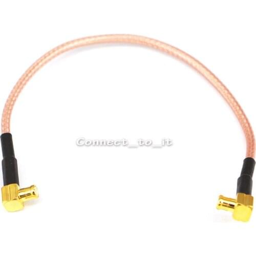 10 Pieces RF Rightangle MCX Male to Rightangle MCX Male for RG316 Cable Connector 15cm