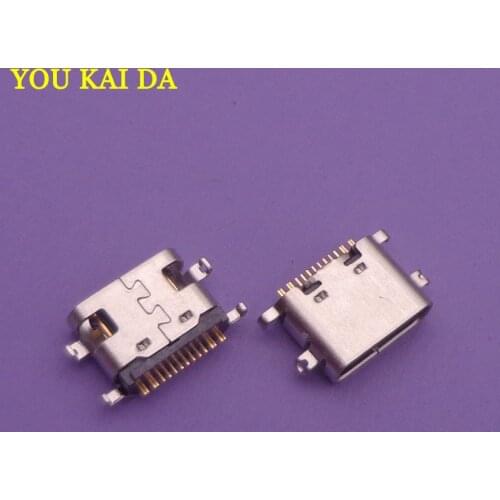 2pcs micro mini USB Type-C jack socket Connector Charging Port dock plug replacement repair parts For Vernee X MT6763 Octa-core