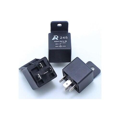 3 pieces - 24V 40A 4PIN close car relay Shell with a fixed orifice