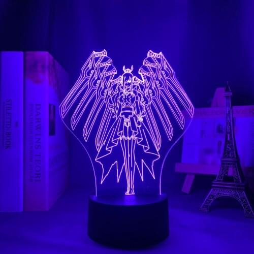 3d Lamp Anime Fairy Tail Erza Scarlet for Bedroom Decor Night Light Child Birthday Gift Manga Fairy Tail Room Led Light Bedside