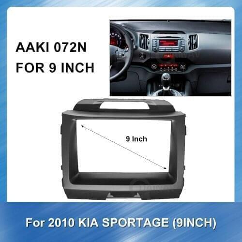 9 inch 2 Din Car Radio Multimedia fascia for KIA SPORTAGE 2010 Stereo Panel Dash Installation Kit 2Din Frame GPS DVD Bezel
