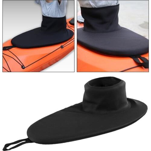 Kayak Canoe Marine Boat Spraydeck Spray Skirt Waterproof Cockpit Cover Black