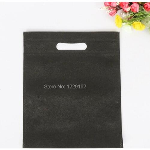 Free shipping 30x40cm Colorful Nonwoven Gift Bags Promotional Plain PP Non woven Shopping Bags Party Supplies