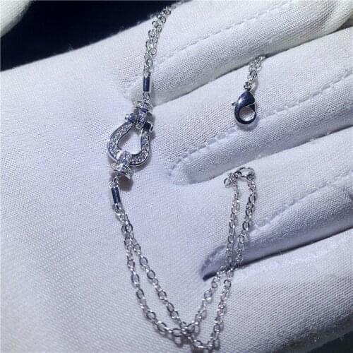 Handmade Fashion Bracelet Diamond Silver Colors Diamond Cz stone Statement Party Wedding bracelets for women men Jewelry