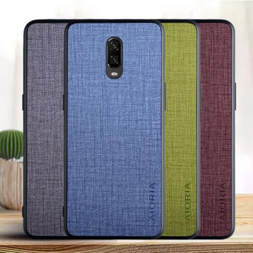 Case for Oneplus 6T Cross pattern PU leather cover phone for oneplus 6t case funda coque capa Business