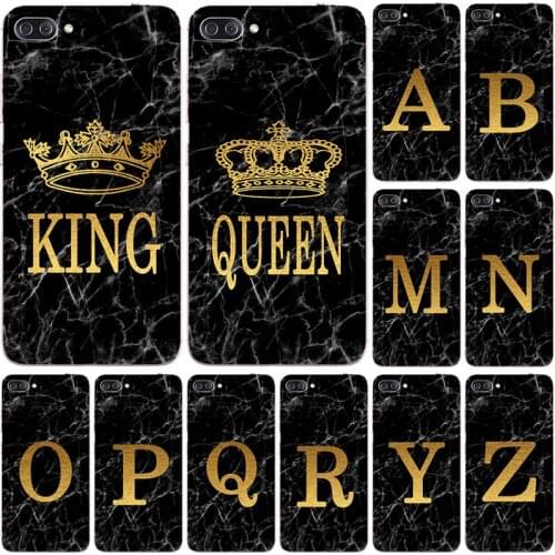 Phone Case For Asus Zenfone 4 Max ZC520KL 5.2'' X00HD Marble Golden alphabet background Soft Print Cover