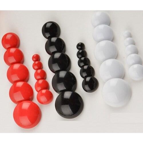 Arts Crafts 10/12.5/15/20/25mm shank Buttons resin for coat shirts Sweaters handmade Gift Box Craft DIY favor Sewing Wh