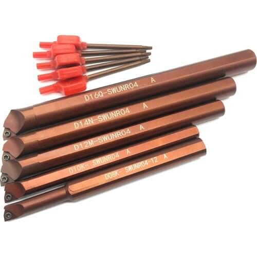 D08K D10K D12M D14N D16Q SWUNR04 Spring Steel Internal Turning Tool Holder High Quality CNC Cutting Lathe Tools For WNMG040304