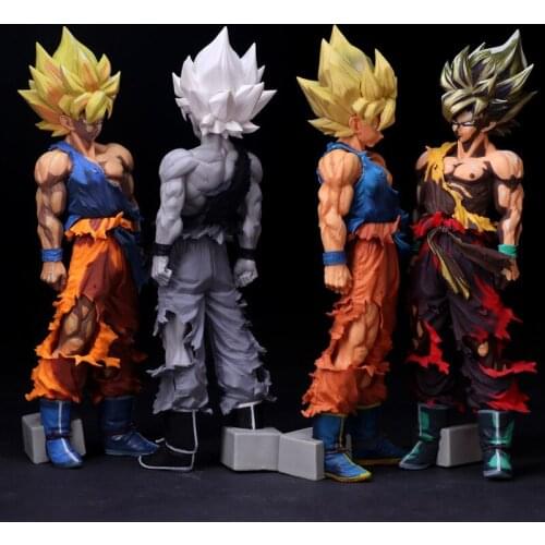 35 Cm Large Size Special Anime Painted Color SMSP Dragon Ball Z Super Saiyan Monkey King PVC Action Figure Collectible Model Toy