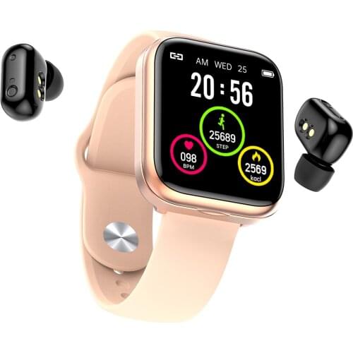 Fitness sleep tracker headphones smart watch earbuds headset smartwatch