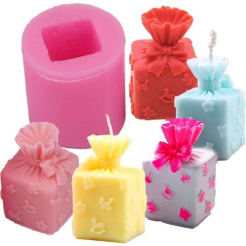 Christmas Gift Candle Mould Aroma Candle Gypsum Mold For DIY Soap Making Candle Silicone Mold DIY Craft Christmas Decoration