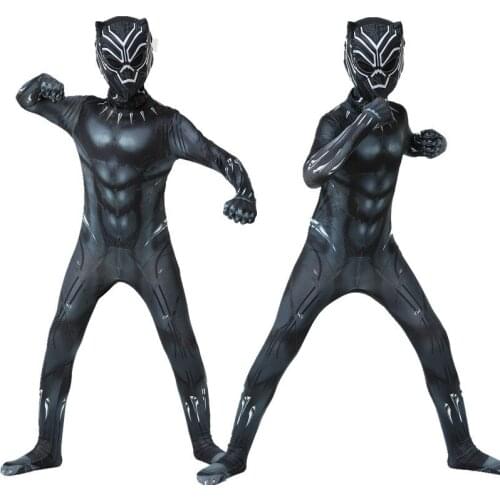 2021 new Halloween fancy dress costume childrens suit black adult party superhero role playing boy girl Christmas costume gift