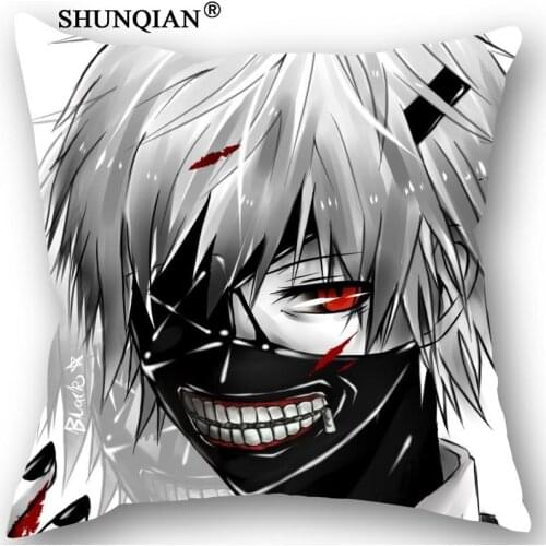 New Tokyo Ghoul Pillowcase Wedding Decorative Pillow Case Customize Gift For Pillow Cover 35X35cm,40X40cm(One Sides)