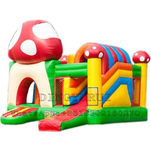 New Design Inflatable Bounce House Mushroom Home Jumping Bounce Castle for Kids Outdoor Entertainment