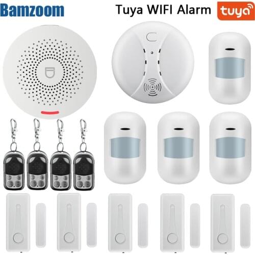 Home Security PIR Alert Infrared Sensor Anti-theft Motion Detector Alarm Monitor Wireless 433mhz tuya wifi Alarm system