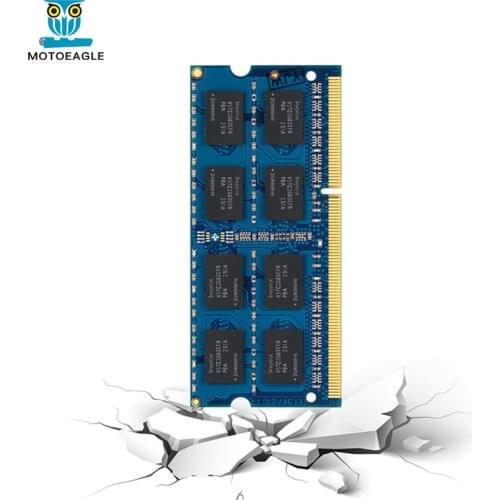 MOTOEAGLE Laptop Memory RAM DDR3L DDR3 1.5V 1.35V 1066MHz 1333MHz 1600MHz 8500S 10600S 12800S 204PIN SODIMM Notebook RAM