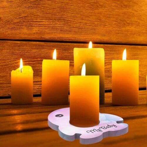 Flower Shape Candlestick Epoxy Resin Mold Coaster Cup Mat Casting Silicone Mould DIY Crafts Ornaments Decorations Making N2UE