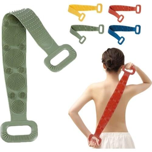 Rubbing Back Mud Magic Silicone Brushes Bath Towels Peeling Body Massage Shower Extended Scrubber Skin Cleanning Brush Sponge