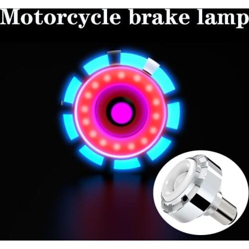 Motorcycle bike led Light Round Rear Tail Brake Stop Turn Signal License Plate Light Strobe lamp flashing brake light