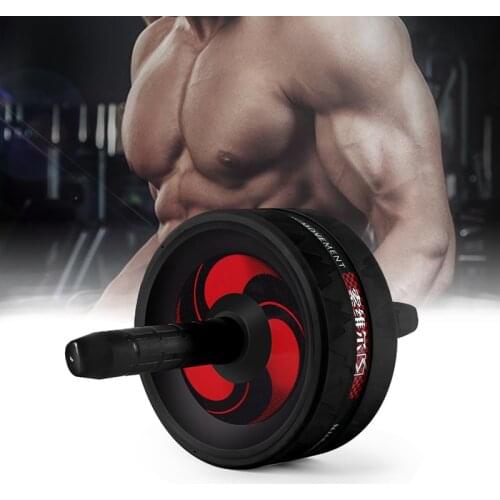 Abdominal Exercise Wheel Exerciser Fitness Workout Gym Roller Great for Arms, Back, Belly Core Trainer Free Knee Pad
