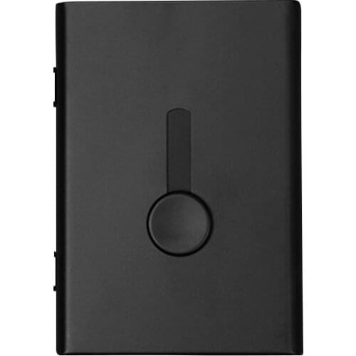 Ultra Thin Sliding Stainless Steel IDCard Holders Men Business Card Cases Women Elegant Metal Hand-push Credit Bank Card Box