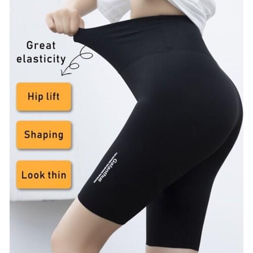 Women Fitness Running Shorts Abdomen Hip Push Up Tummy Control Workout Gym Shorts High Waist Yoga Sport Shorts
