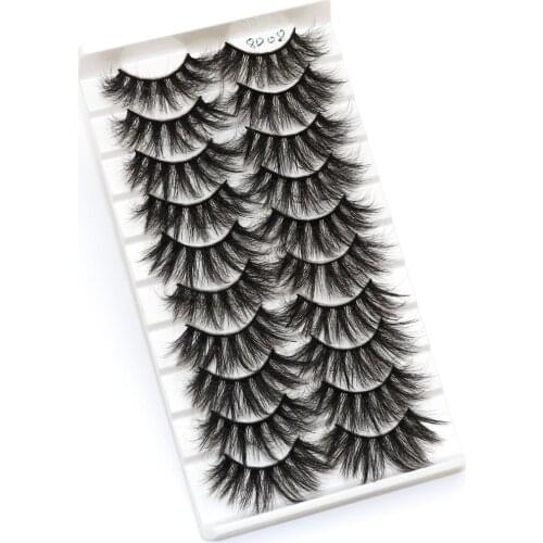 10 Pairs Natural 3D False Eyelashes Dramatic Lashes Makeup Kit Eyelashes Extension Mink Eyelashes Wholesale