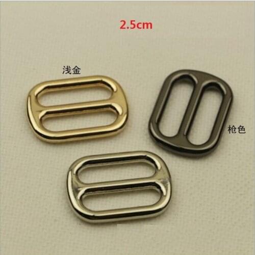 10 PCS/lot) factory wholesale handbag hardware accessories shoulder strap link adjustment belt buckle inner diameter 2.5cm