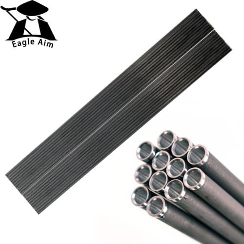 12pcs Hunting 30" Archery Crossbow Pure Carbon Arrows Shaft SP340 ID6.2 Aluminum insert DIY Recurve Compound Bow