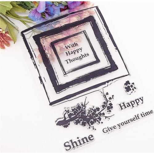 14x20cm time treasure transparent seal clear stamps silicone seal TPR roller stamps DIY scrapbook album / card production