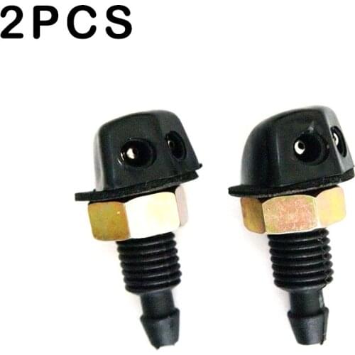 2pcs Car Front Windshield Wiper Washer Sprayer Nozzle Universal Windscreen Washer Wiper Sprinkler Nozzles Replacement