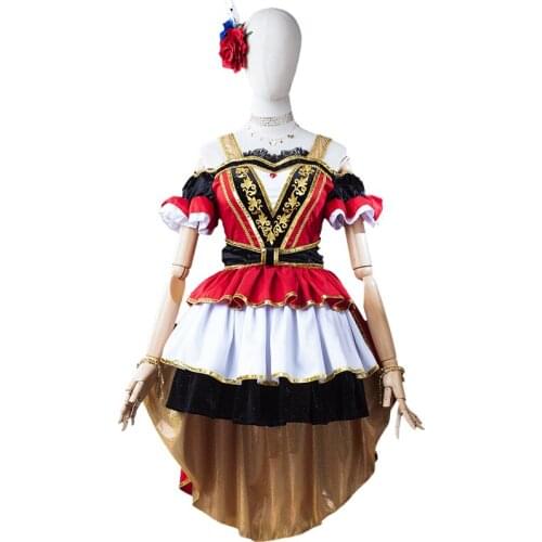 2021 New!!!! Anime LoveLive! Asaka Karin Rainbow Saki Gakuen Idol Club Three Specials Just Believe Cosplay Costume Lovely Dress