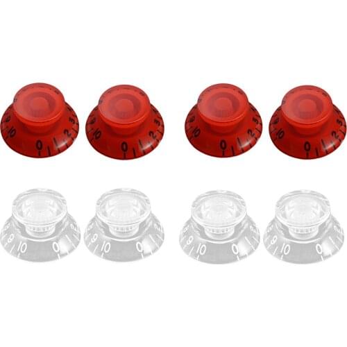 4 Pieces Acrylic Guitar Speed Control Knobs for LP Electric Guitar Parts