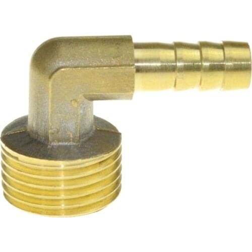 8mm 10mm 12mm 14mm 16mm Male 3/8" Elbow Brass Barbed Fitting Coupler Connector
