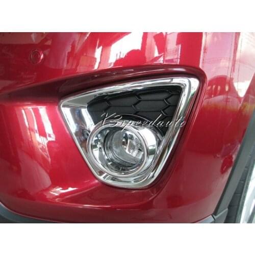 ABS Plastic Car Styling Front Fog Light Cover Trim For Mazda CX-5 2011-2016 2014